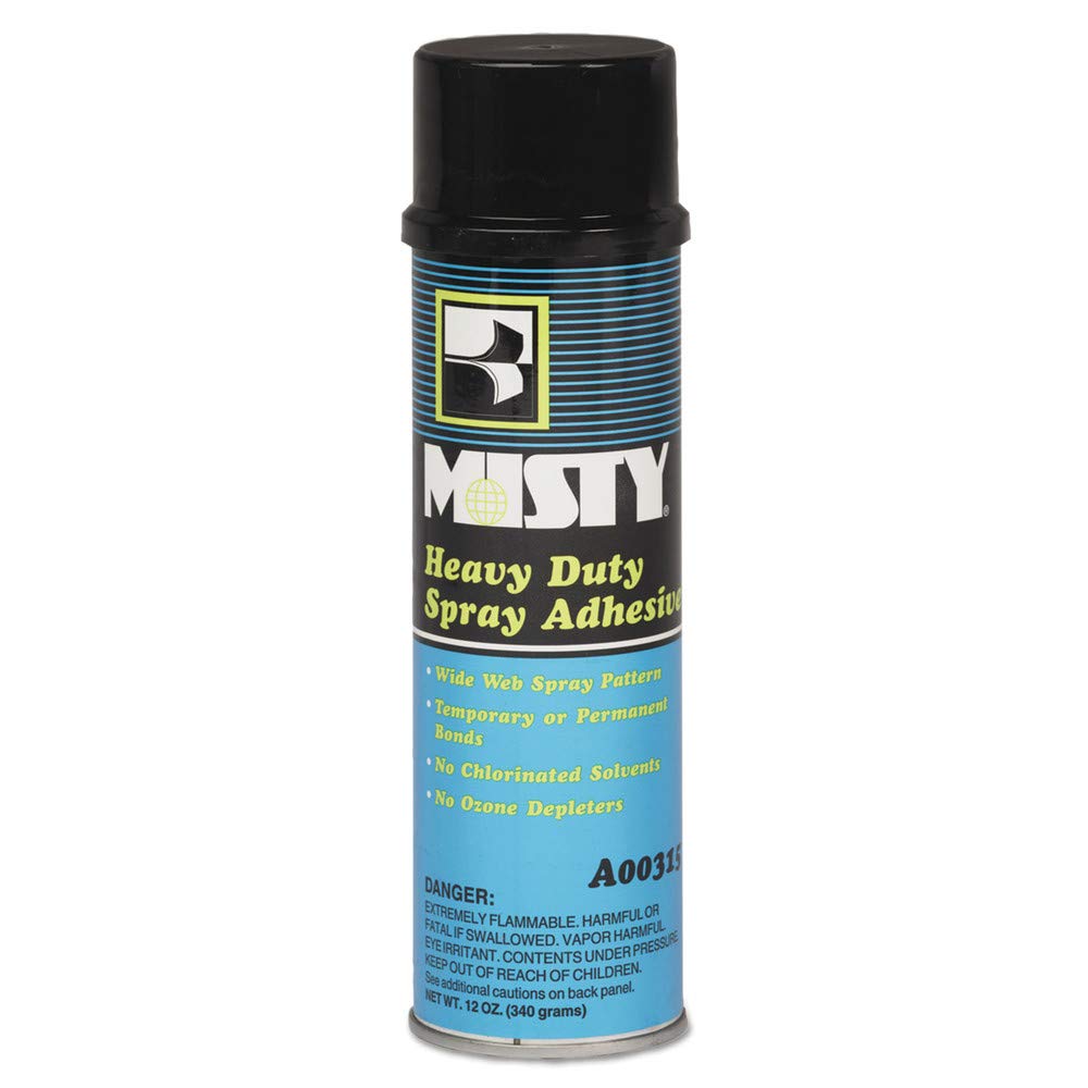Amazon.com: Misty Heavy-Duty Adhesive Spray, 12-oz. Aerosol Can